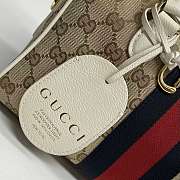 GUCCI | 28 Borsetto boston bag sand and white GG canvas - 6