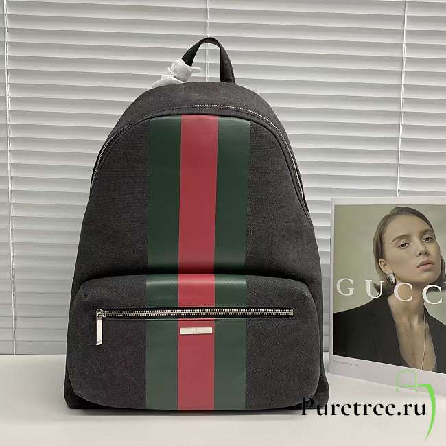 GUCCI | Positano large backpack in black canvas - 1