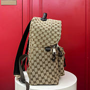 GUCCI | Medium GG Backpack In Beige Canvas - 2