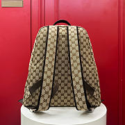 GUCCI | Medium GG Backpack In Beige Canvas - 6