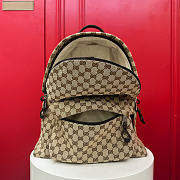 GUCCI | Medium GG Backpack In Beige Canvas - 5