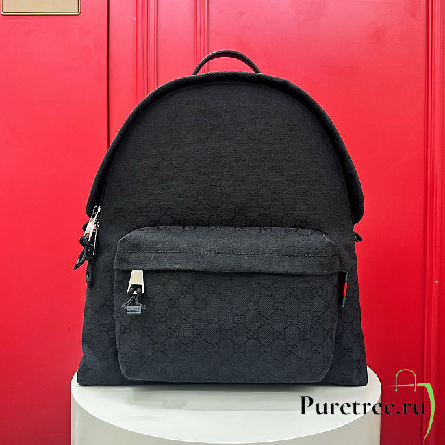 GUCCI | Medium GG Backpack In Black Canvas - 1