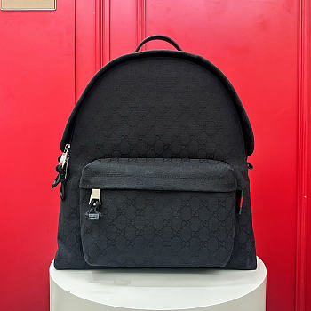 GUCCI | Medium GG Backpack In Black Canvas