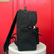GUCCI | Medium GG Backpack In Black Canvas - 6