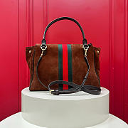 GUCCI | Paparazzo medium top handle bag dark brown - 2