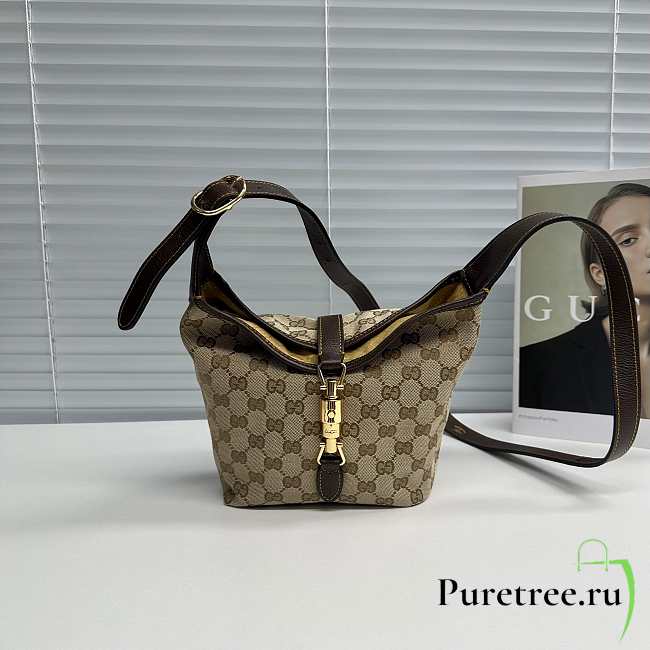 GUCCI | GG mini bag sand and brown GG canvas - 1