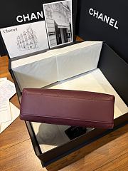 CHANEL | Calfskin Chic Lady Small Shopping Tote In Burgundy - 2