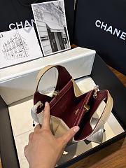 CHANEL | Calfskin Chic Lady Small Shopping Tote In Beige - 3