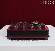 DIOR | Lady D-Joy Small Embroidered with Tassels Black-Pink - 6