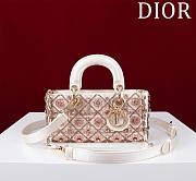 DIOR | Lady D-Joy Small Embroidered with Tassels Light Pink - 1