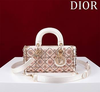DIOR | Lady D-Joy Small Embroidered with Tassels Light Pink