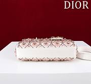 DIOR | Lady D-Joy Small Embroidered with Tassels Light Pink - 4