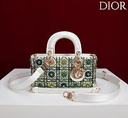 DIOR | Lady D-Joy Small Embroidered with Tassels Green - 1