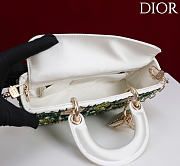 DIOR | Lady D-Joy Small Embroidered with Tassels Green - 6