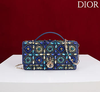 DIOR | Miss Embroidered Blue with Blue Rhinestones