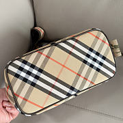 BURBERRY | Small Check Twill Shoulder Bag In Beige - 6