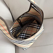 BURBERRY | Small Check Twill Shoulder Bag In Beige - 5