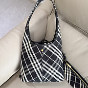 BURBERRY | Small Check Twill Shoulder Bag In Black - 4