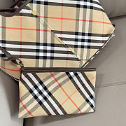 BURBERRY | Check Tote Bag In Beige - 3