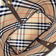 BURBERRY | Check Tote Bag In Beige - 2