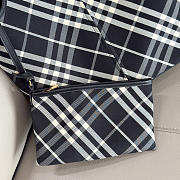 BURBERRY | Check Tote Bag In Black - 6