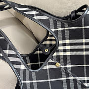 BURBERRY | Check Tote Bag In Black - 4
