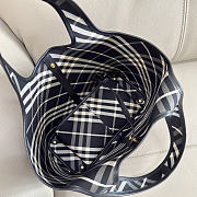 BURBERRY | Check Tote Bag In Black - 3
