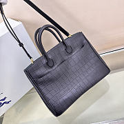 BURBERRY | Medium Rocking Horse Tote Bag in Croc-embossed Leather  - 3