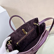 BURBERRY | Medium Rocking Horse Tote Bag in Suede Burgundy - 2
