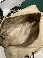 PRADA | Soft calfskin large slouchy shoulder bag beige - 5