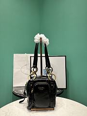 PRADA | Soft calfskin mini slouchy shoulder bag black - 1