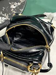 PRADA | Soft calfskin mini slouchy shoulder bag black - 6