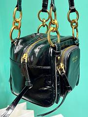PRADA | Soft calfskin mini slouchy shoulder bag black - 5