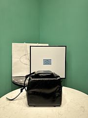 PRADA | Soft calfskin mini slouchy shoulder bag black - 2