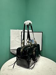 PRADA | Soft calfskin large slouchy shoulder bag black - 6
