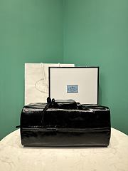 PRADA | Soft calfskin large slouchy shoulder bag black - 5