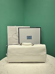PRADA | Soft calfskin large slouchy shoulder bag white - 5