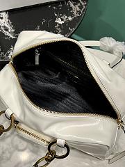 PRADA | Soft calfskin large slouchy shoulder bag white - 3