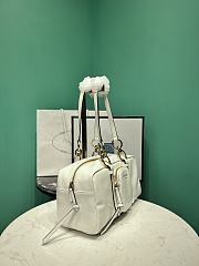 PRADA | Soft calfskin large slouchy shoulder bag white - 2