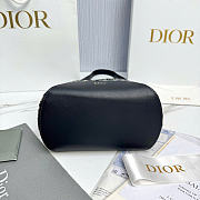 DIOR | Small Dior Médaillon Bucket Bag Blue Dior Oblique Jacquard - 4