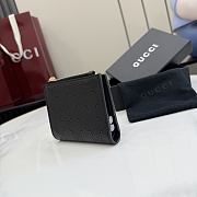 GUCCI | Small Perforated GG Wallet In Black - 5