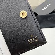 GUCCI | Small Perforated GG Wallet In Black - 3