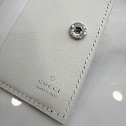 GUCCI | Small Perforated GG Wallet In White - 3