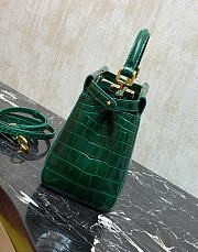 FENDI | Peekaboo Mini Precious skin in green - 6