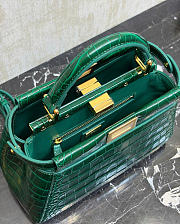 FENDI | Peekaboo Mini Precious skin in green - 5