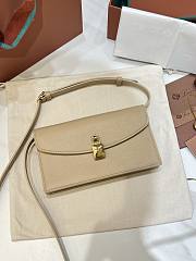 LORO PIANA | Extra Pochette Calfskin In Light Mastic - 2