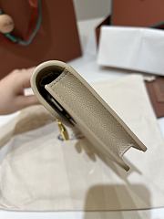 LORO PIANA | Extra Pochette Calfskin In Light Mastic - 4