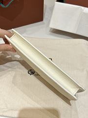 LORO PIANA | Extra Pochette Calfskin In Whisper White - 4