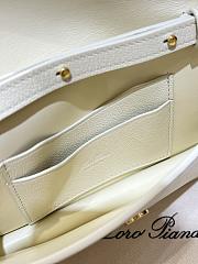 LORO PIANA | Extra Pochette Calfskin In Whisper White - 6