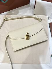 LORO PIANA | Extra Pochette Calfskin In Whisper White - 3
